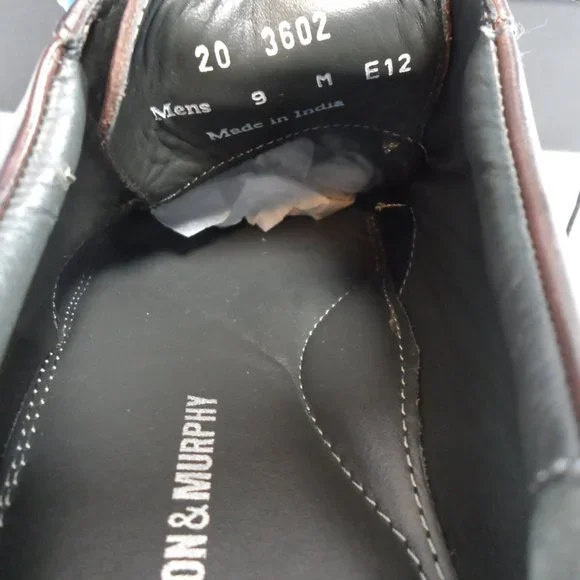 🎁FATHERS DAY Johnston & Murphy Norwell Moc Lace-up Mahogany Leather Oxford 9 - Picture 6 of 9